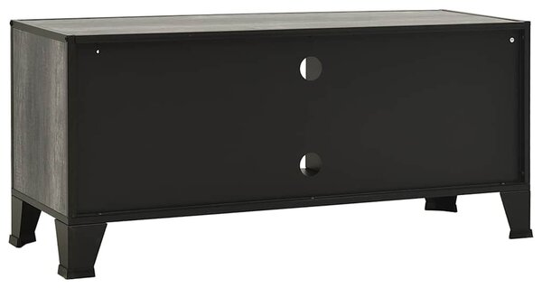 Szürke fém és MDF TV-szekrény 105 x 36 x 47 cm