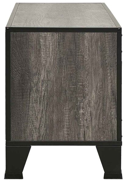 Szürke fém és MDF TV-szekrény 105 x 36 x 47 cm