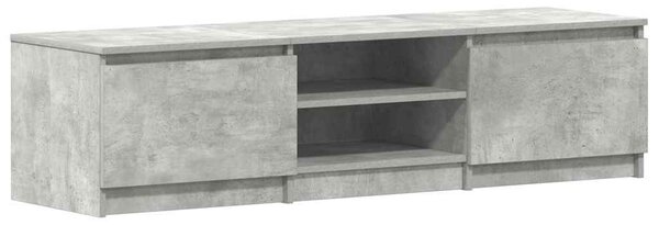 Betonszürke szerelt fa TV-szekrény 140 x 40 x 35,5 cm