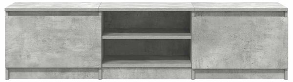 Betonszürke szerelt fa TV-szekrény 140 x 40 x 35,5 cm