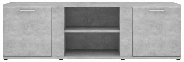Betonszürke szerelt fa TV-szekrény 120 x 34 x 37 cm