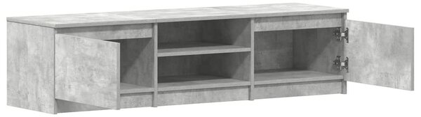 Betonszürke szerelt fa TV-szekrény 140 x 40 x 35,5 cm
