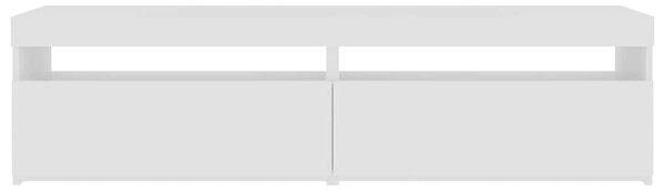 2 db fehér TV-szekrény LED-világítással 75 x 35 x 40 cm
