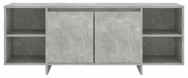 Betonszürke szerelt fa TV-szekrény 130x35x50 cm
