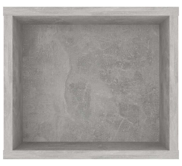 Betonszürke szerelt fa függő TV-szekrény 100 x 30 x 26,5 cm