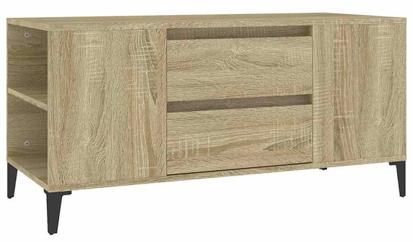 Sonoma tölgy színű szerelt fa fali TV-szekrény 102x44,5x50 cm