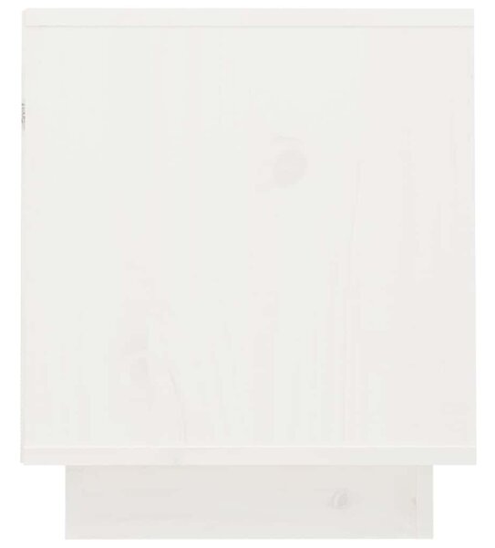 Fehér tömör fenyőfa TV-szekrény 70 x 34 x 40 cm