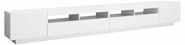 Fehér TV-szekrény LED-lámpákkal 300 x 35 x 40 cm