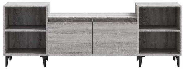 Szürke sonoma színű szerelt fa TV-szekrény 160x35x55 cm