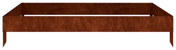 Corten acél kerti magaságyás 100 x 100 x 18,5 cm