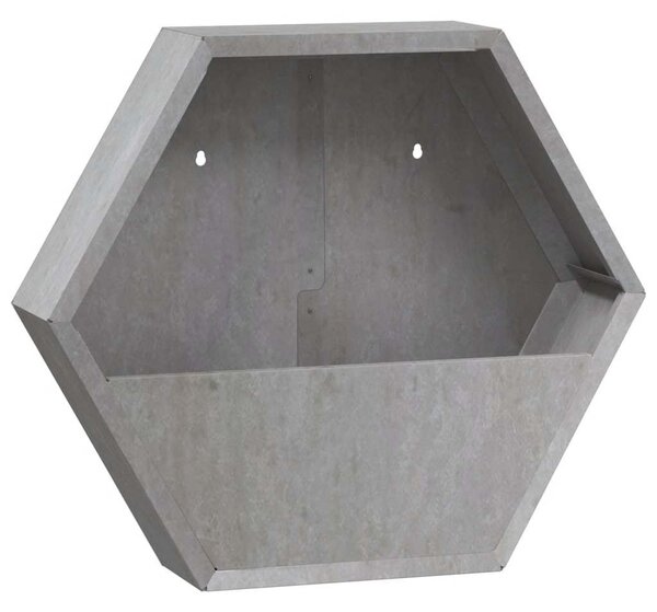 2 db rozsda színű corten acél fali növénytartó 46 x 10 x 40 cm