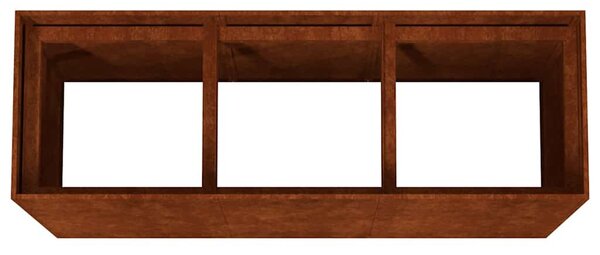 Corten acél kerti magaságyás 120x40x80 cm