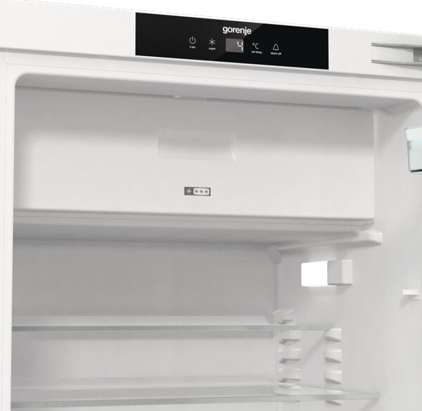 Gorenje RBIU609EA1 Beépíthető Egyajtós hűtőszekrény, 121L, M: 81.8, Flat hinge, E energiaosztály (20008829)