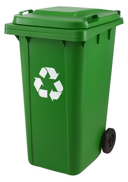 JAKS Szelektív hulladékgyűjtő edény 120 l színváltozatok: zöld