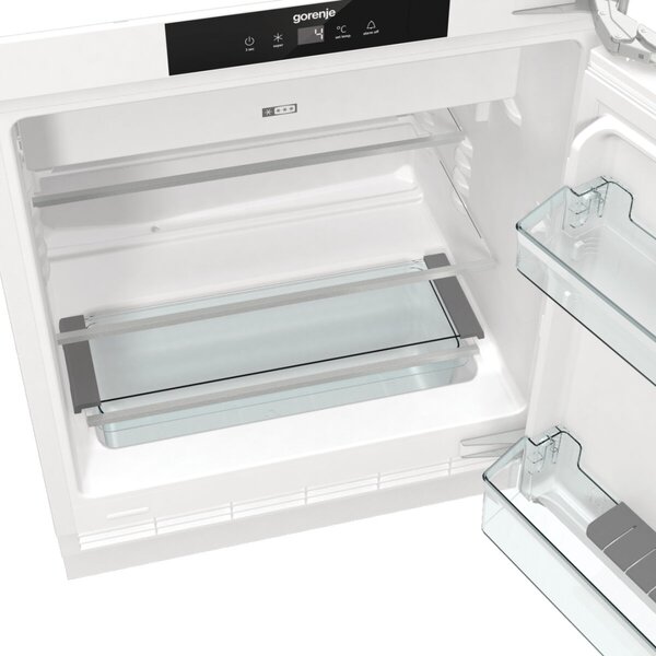 Gorenje RBIU609EA1 Beépíthető Egyajtós hűtőszekrény, 121L, M: 81.8, Flat hinge, E energiaosztály (20008829)