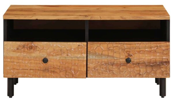 VidaXL Akácfa Dohányzóasztal - 2 Fiók - 80x54x40 cm