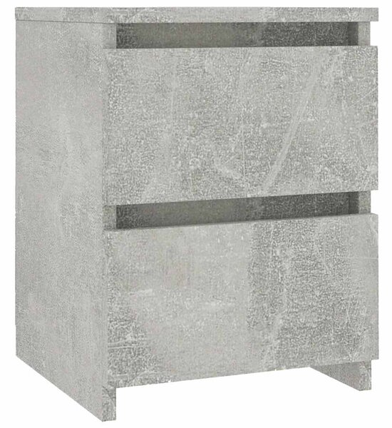 Betonszürke szerelt fa éjjeliszekrény 30 x 30 x 40 cm
