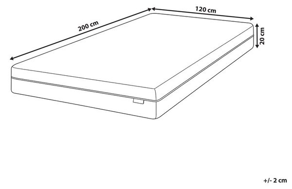 Memóriahab matrac MEMORY BALANCE PLUS H3/4 kemény 120 x 200 cm