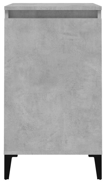2 db betonszürke szerelt fa éjjeliszekrény 40x35x70 cm