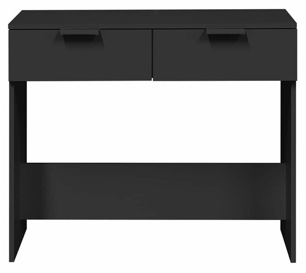 Fekete szerelt fa tálalóasztal 90 x 36 x 75 cm