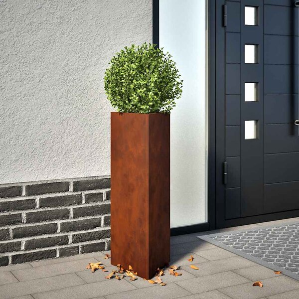 Corten acél növénytartó 30x26x75 cm