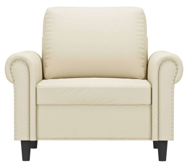 VidaXL krémszínű műbőr kanapéfotel 60 cm