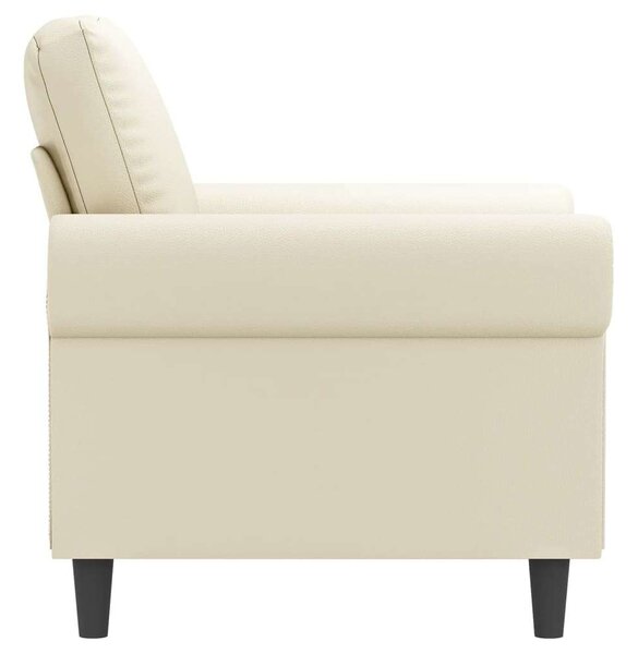 VidaXL krémszínű műbőr kanapéfotel 60 cm