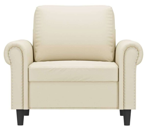 VidaXL krémszínű műbőr kanapéfotel 60 cm