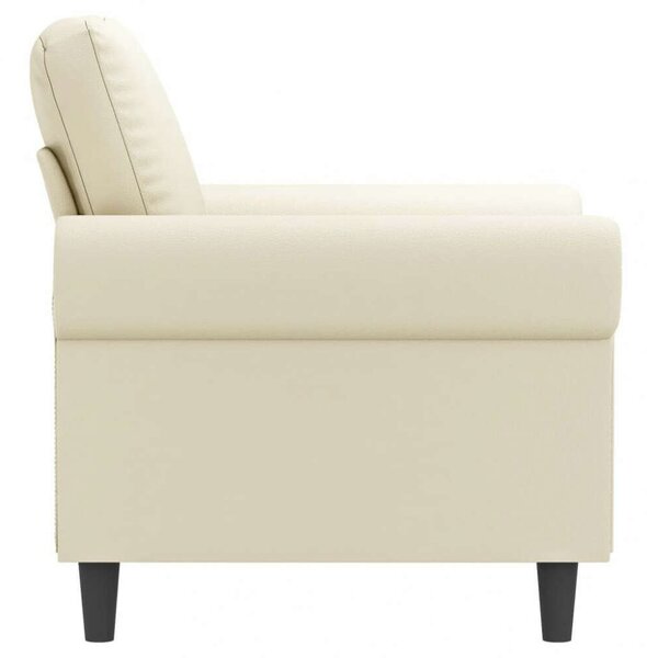VidaXL krémszínű műbőr kanapéfotel 60 cm
