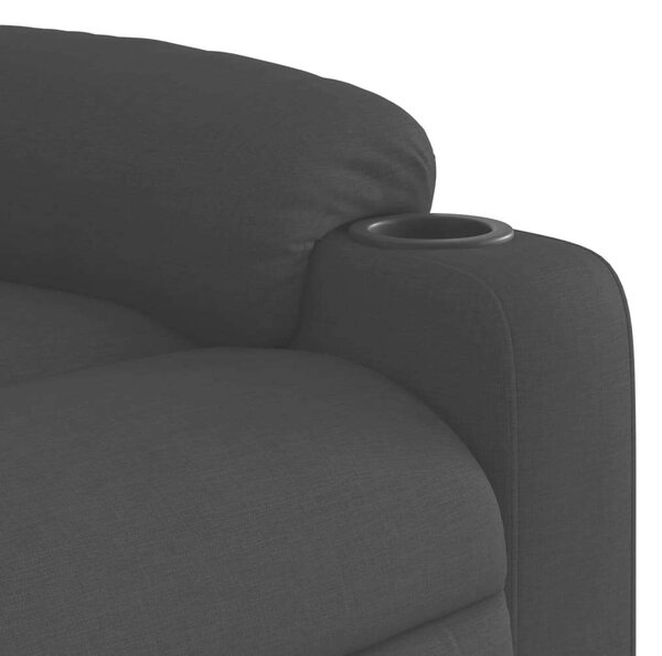VidaXL fekete szövet dönthető masszázsfotel