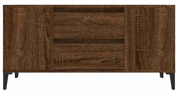 Barna tölgy színű szerelt fa TV-szekrény 102x44,5x50 cm
