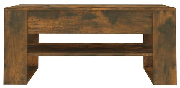 Füstös tölgy színű szerelt fa dohányzóasztal 102 x 55 x 45 cm