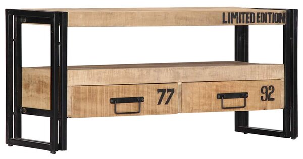 Tömör mangófa TV-szekrény 100 x 30 x 45 cm