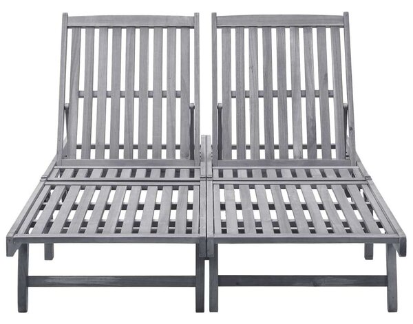 VidaXL Akácfa Napozóágy - 2 Személyes - 199x118-123 cm