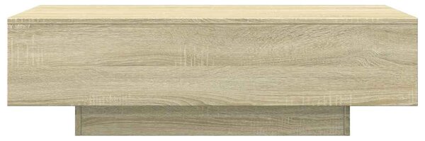 Sonoma tölgy színű szerelt fa dohányzóasztal 100 x 49,5 x 31 cm