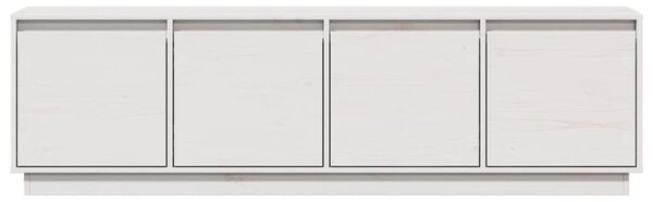 Fehér tömör fenyőfa TV-szekrény 156 x 37 x 45 cm