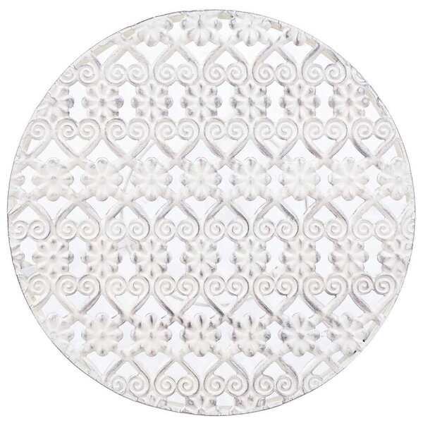 3 részes vintage stílusú antik fehér fém virágállvány-szett