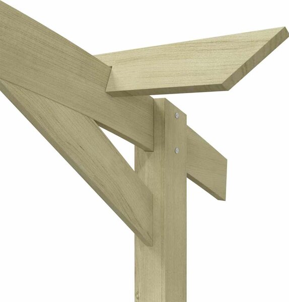 Kerti pergola impregnált fenyőfalécekből 180 x 210 x 40 cm