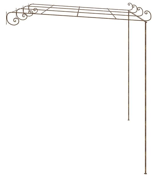 Antik barna vas kerti pergola 4 x 3 x 2,5 m