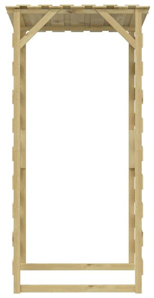 2 db impregnált fenyőfa pergola tetővel 100 x 90 x 200 cm