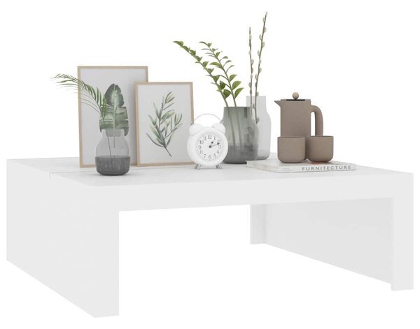 Fehér szerelt fa dohányzóasztal 100 x 100 x 35 cm