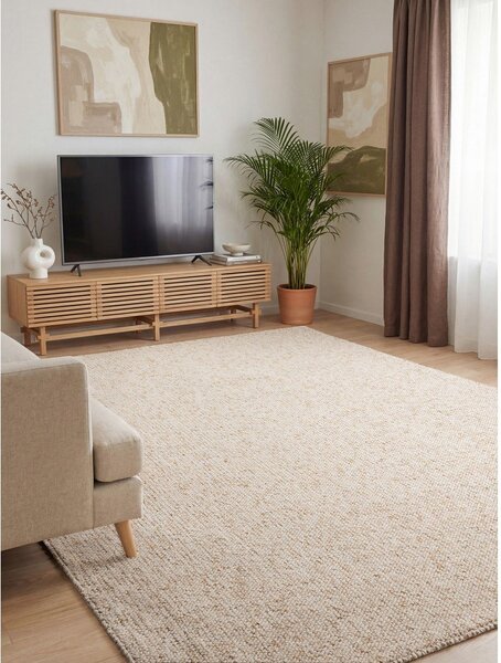 Krémszínű mosható szőnyeg 240x340 cm Rocco Cream – Elle Decoration