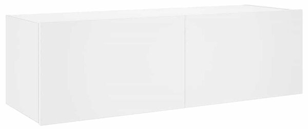Fehér fali TV-szekrény LED-világítással 100 x 35 x 31 cm