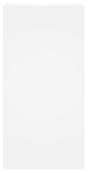 Fehér falra szerelhető TV-szekrény LED-lámpákkal 40,5x35x80 cm