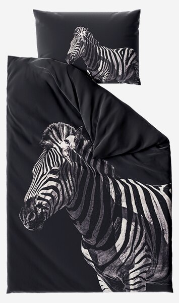 3D ZEBRA mikroszálas ágyneműhuzat fekete Ágyneműhuzat mérete: 70 x 90 cm | 140 x 200 cm