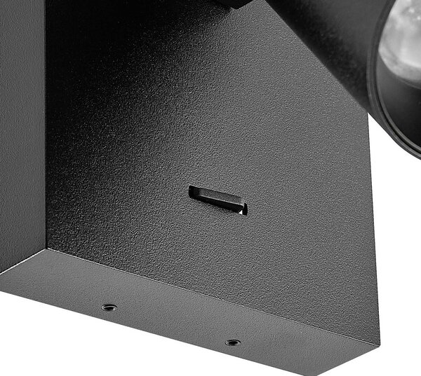 Deko-Light CAN TILT fali spotlámpa, fekete, 10 x cm, fém GU10 kapcsoló, Fekete, Nappali / Étkező, Alumínium