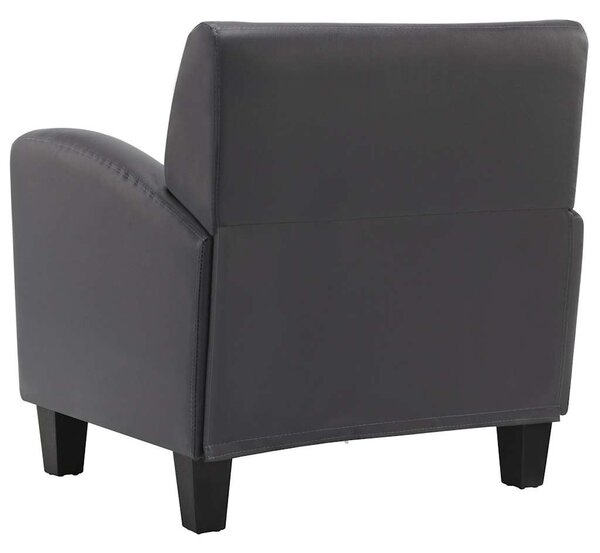 Szürke műbőr fotel