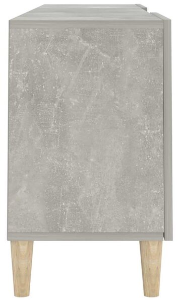 Betonszürke szerelt fa TV-szekrény 150 x 30 x 50 cm
