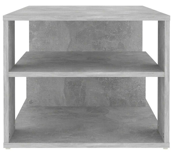 Betonszürke szerelt fa dohányzóasztal 100 x 50 x 40 cm