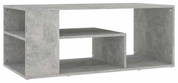 Betonszürke szerelt fa dohányzóasztal 100 x 50 x 40 cm